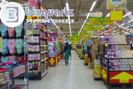 LOW RENT - HUGE SIZE - 5000 SQFT RUNNING HYPERMARKET BUSINESS FOR SALE IN ABU DHABI